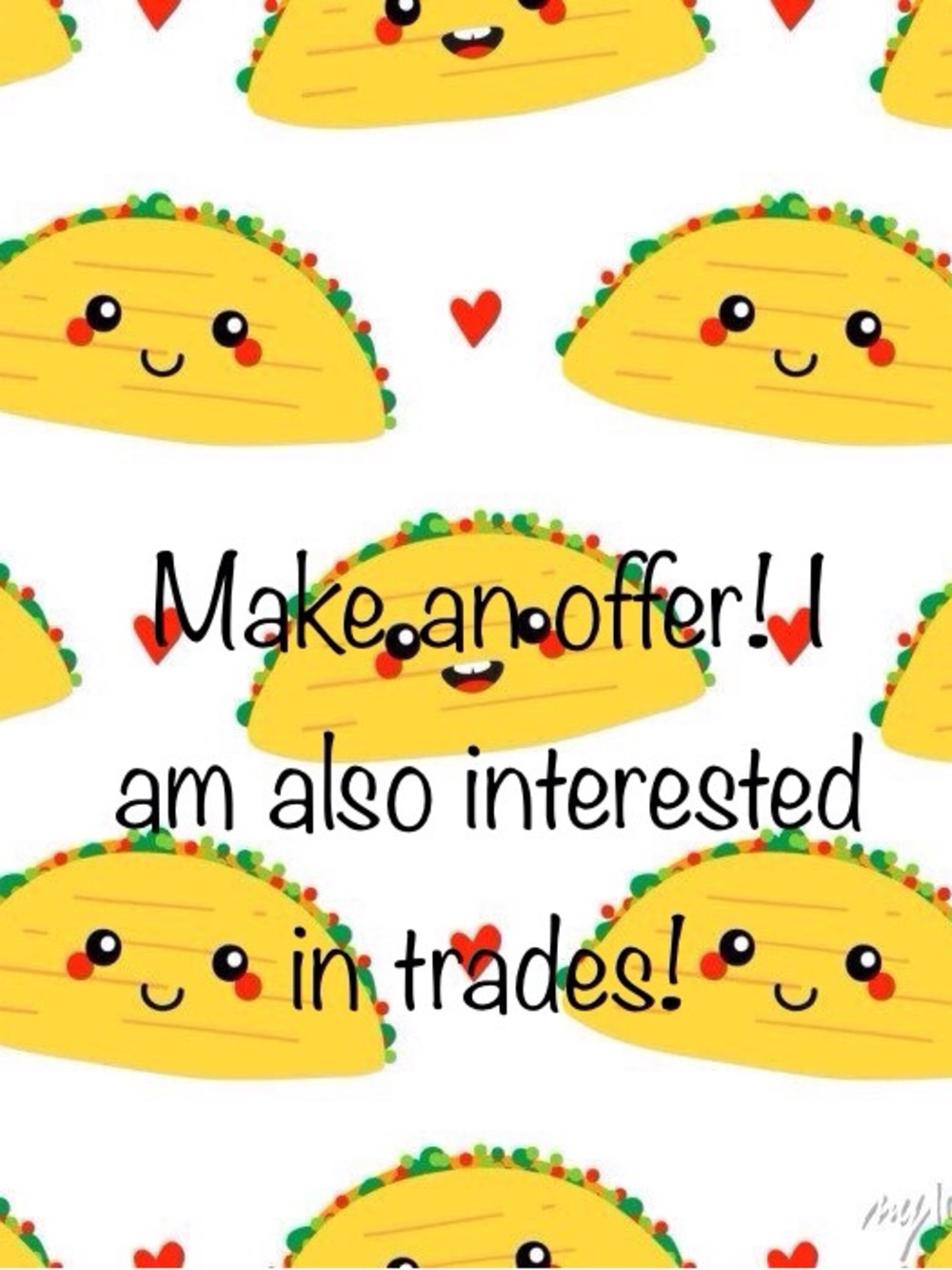 Yellow Taco Print Women's Other - Cute Taco Pattern